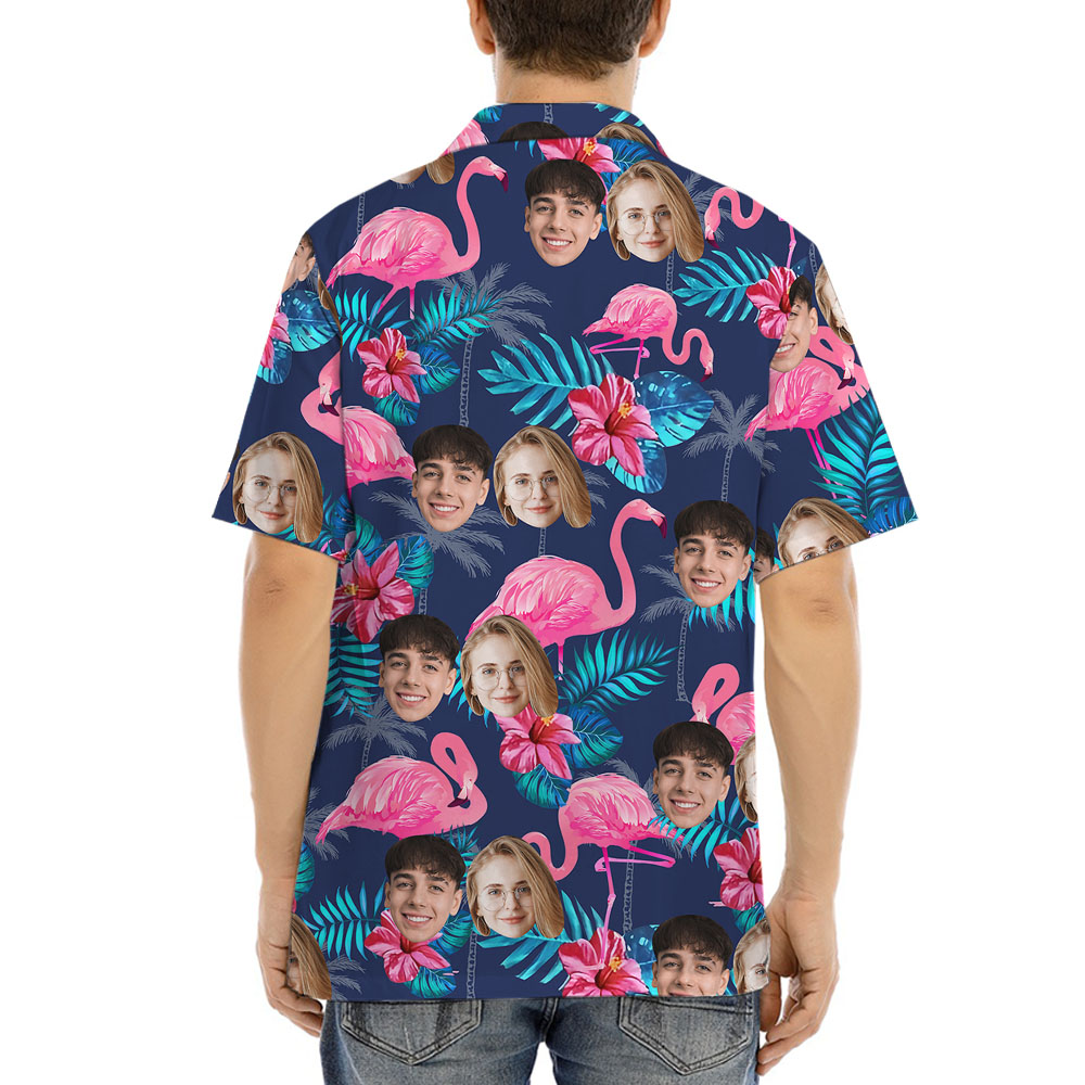 Flamingo Tropical Hawaiian Shirt With 1-4 Faces