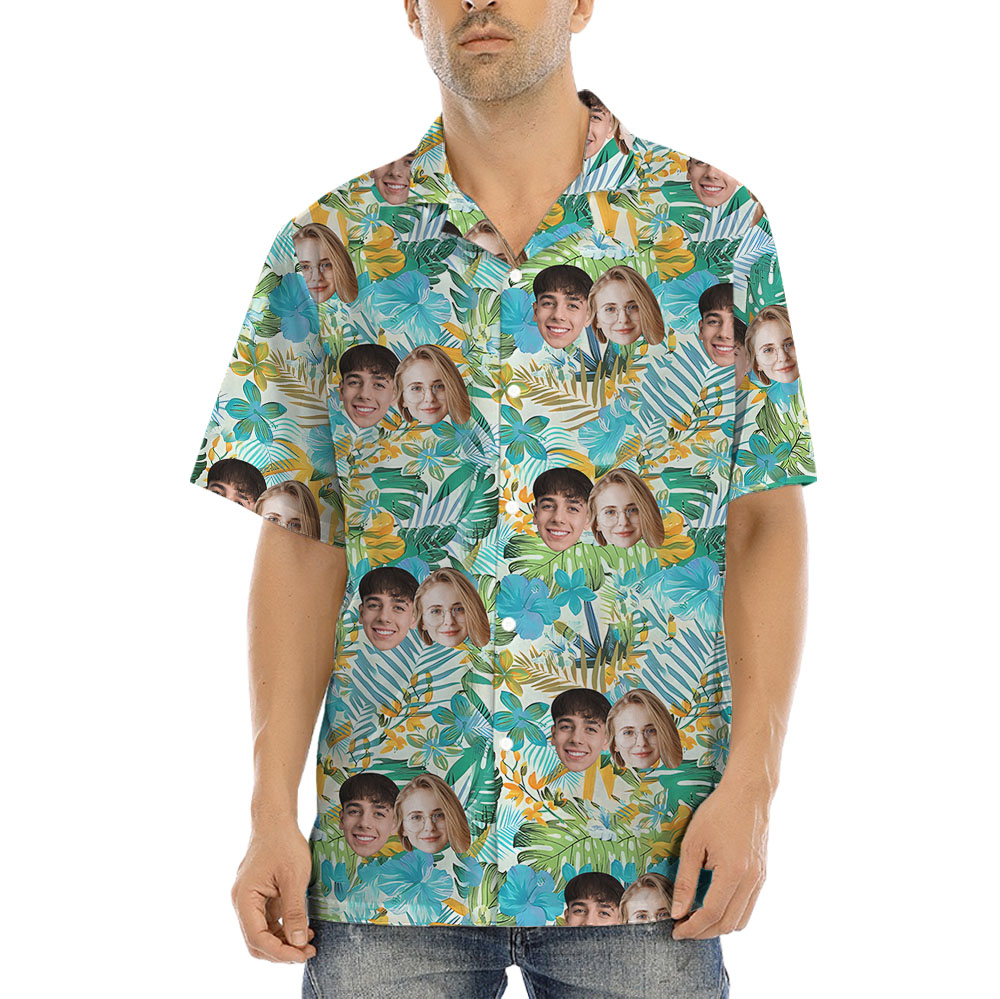 Vintage Custom Hawaiian Shirt With 1-4 Photos - variant image 1
