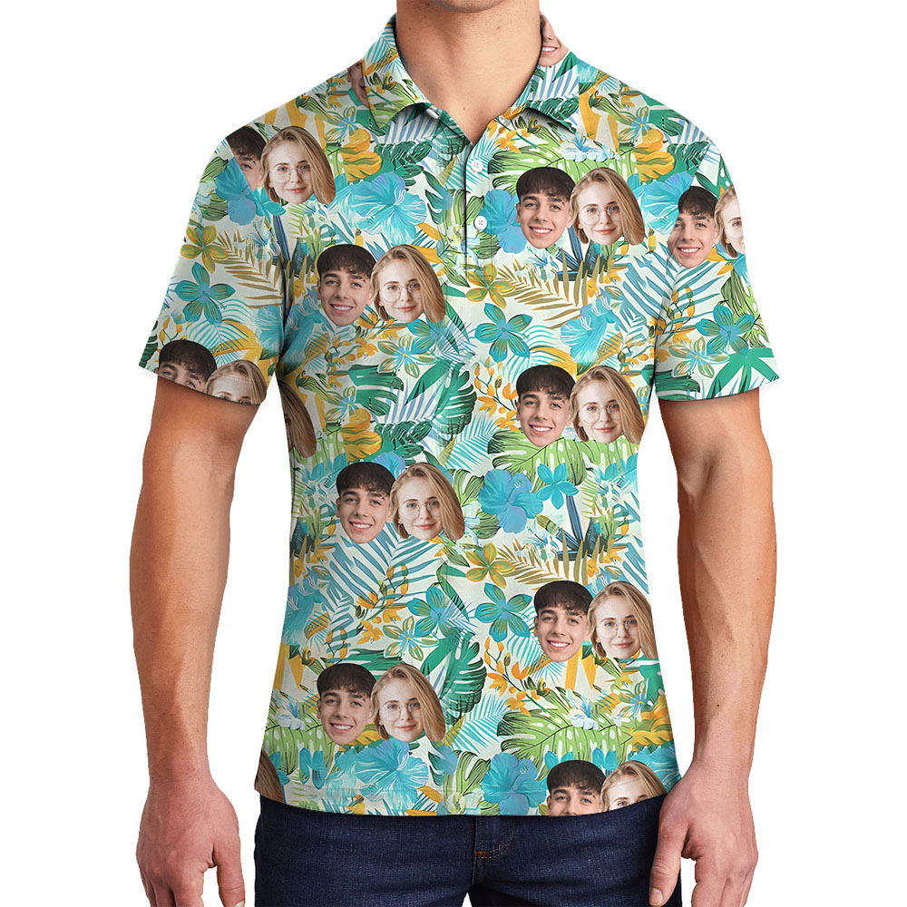 Design Your Own Polo Shirt With 1-4 Faces - variant image 1