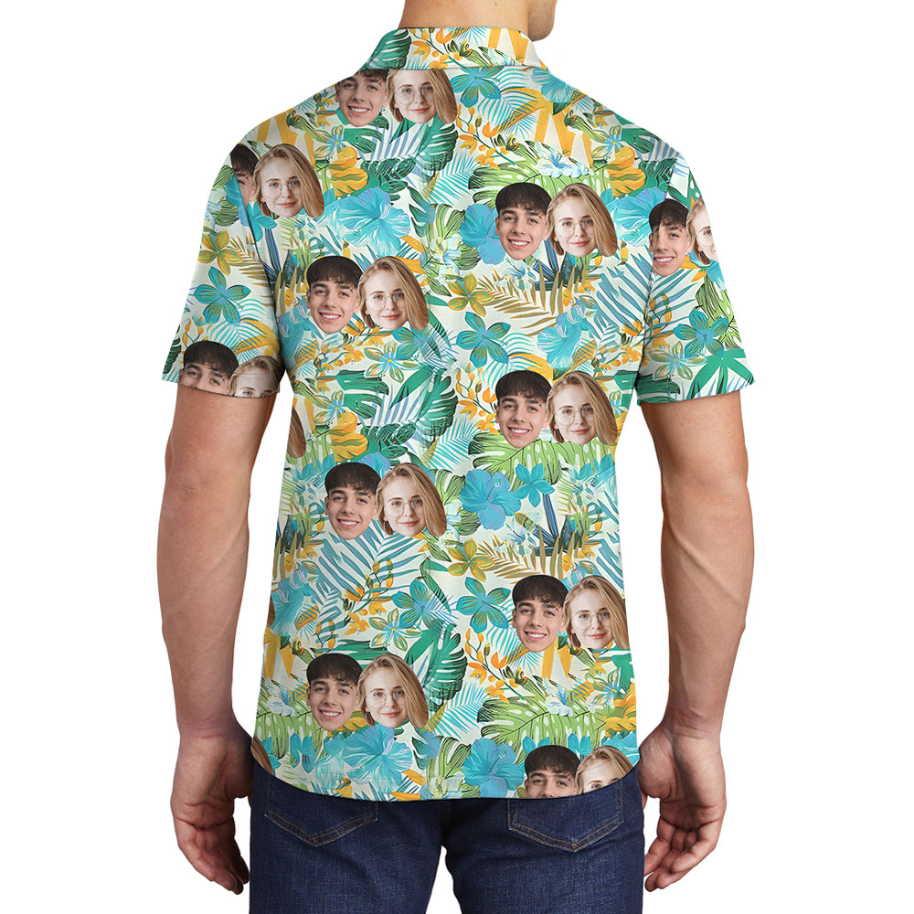 Design Your Own Polo Shirt With 1-4 Faces