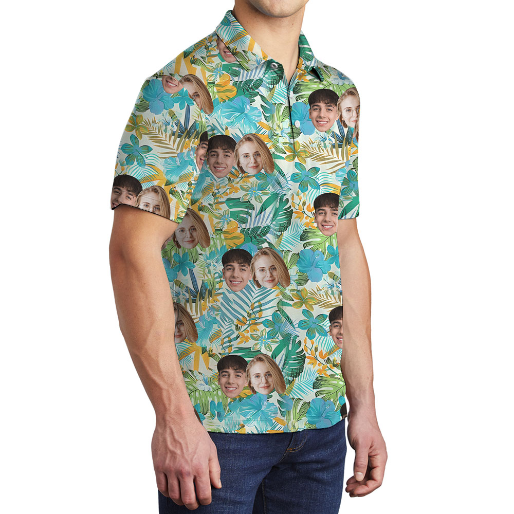 Design Your Own Polo Shirt With 1-4 Faces