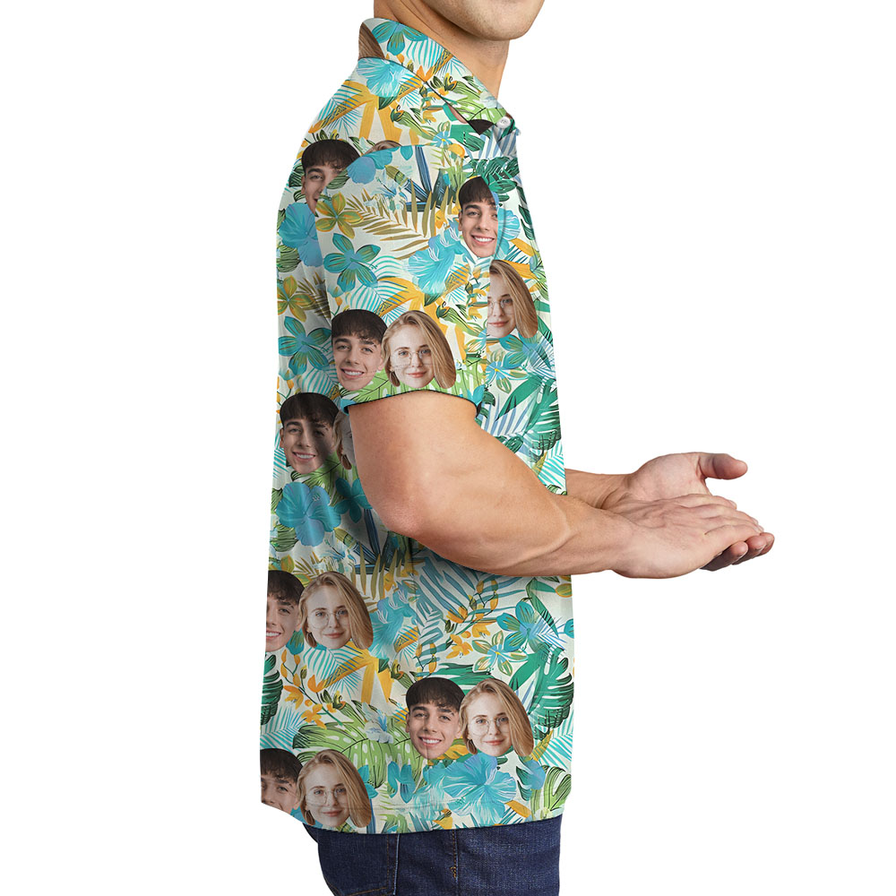 Design Your Own Polo Shirt With 1-4 Faces