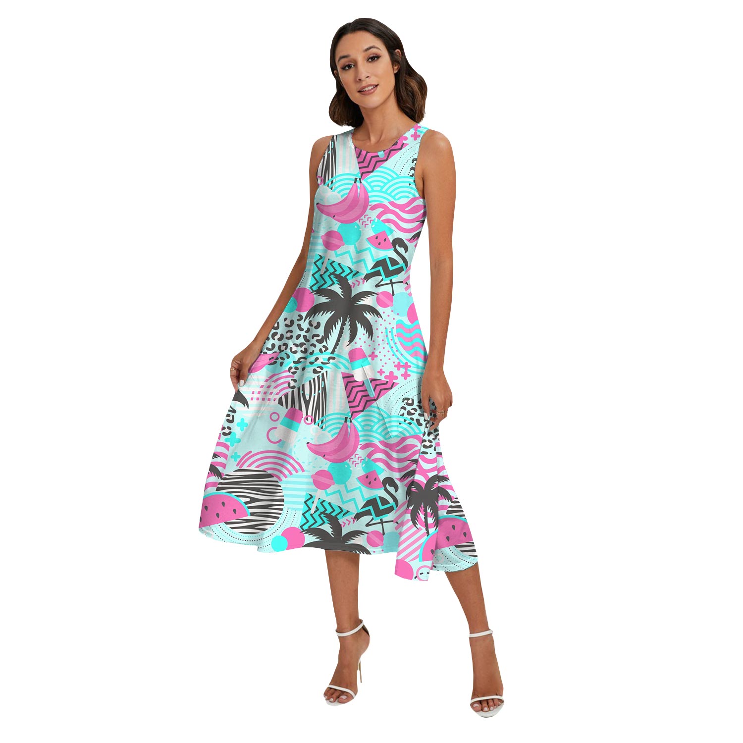 Matching Retro Flamingo Hawaiian Outfits For Family