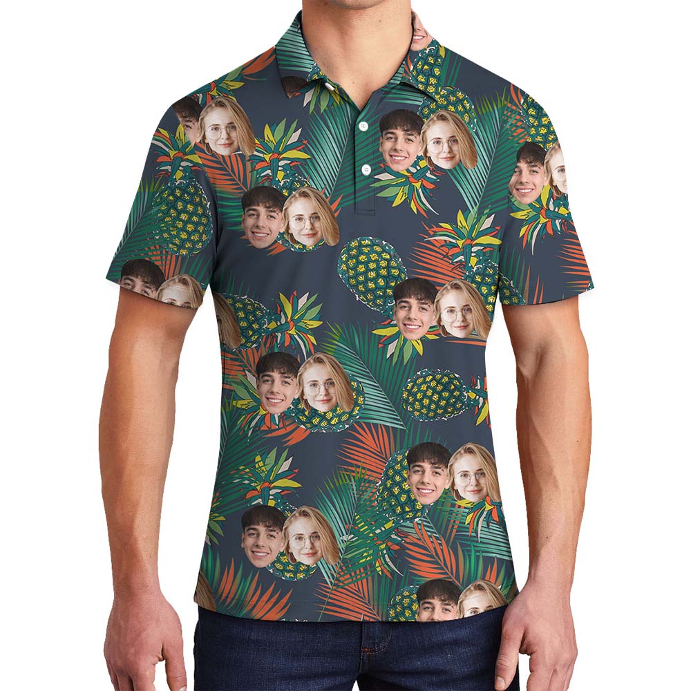 Unique Pineapple Aloha Men's Polo Shirt - variant image 1