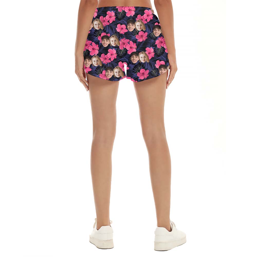 Custom Picture Hibiscus Women's Shorts