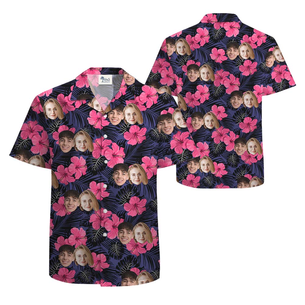 Photo Print Custom Hawaiian Shirt With Face