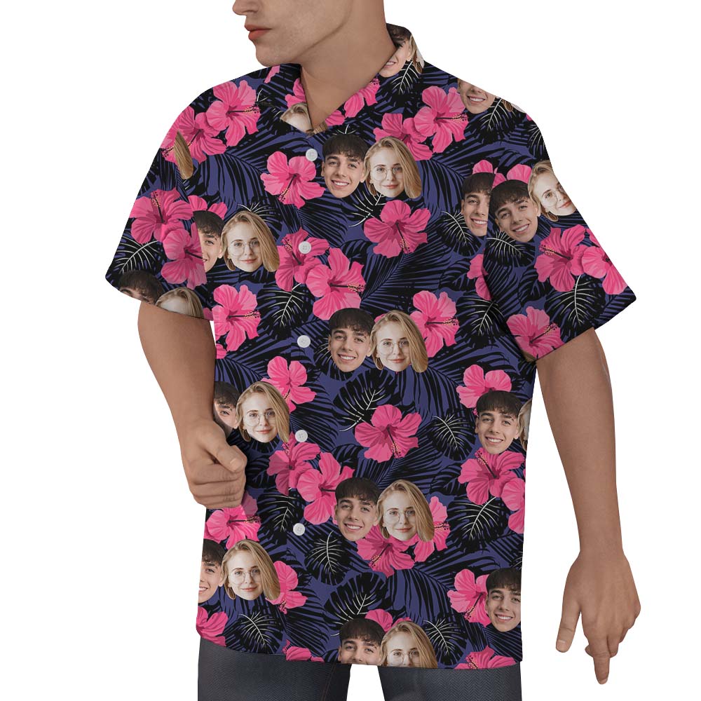 Photo Print Custom Hawaiian Shirt With Face