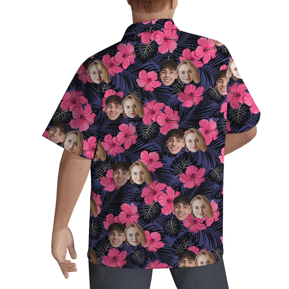 Photo Print Custom Hawaiian Shirt With Face