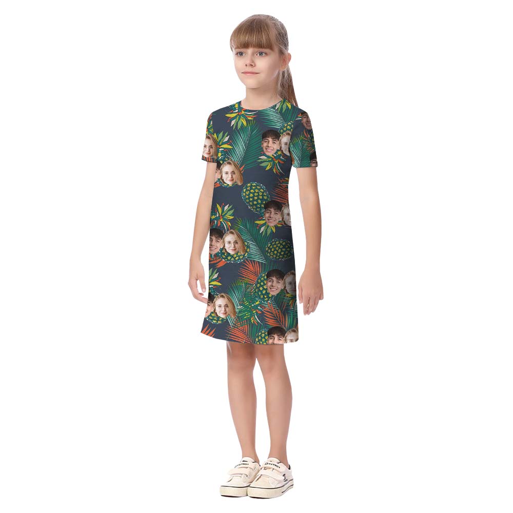 Customizable Pineapple Matching Hawaiian Shirt With Faces