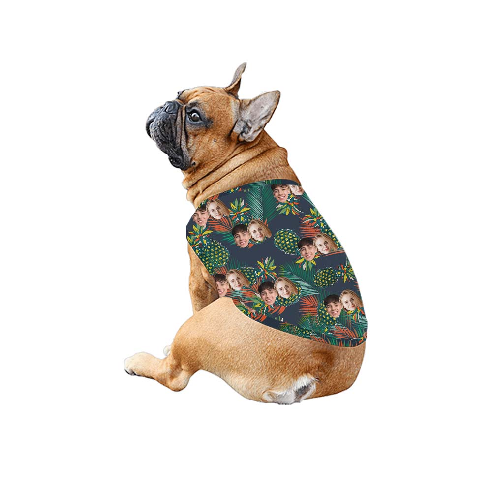Customizable Pineapple Matching Hawaiian Shirt With Faces