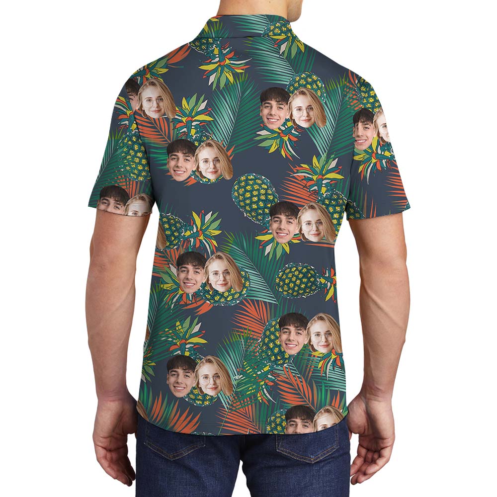 Unique Pineapple Aloha Men's Polo Shirt