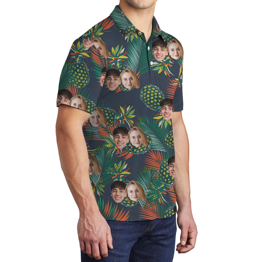 Unique Pineapple Aloha Men's Polo Shirt