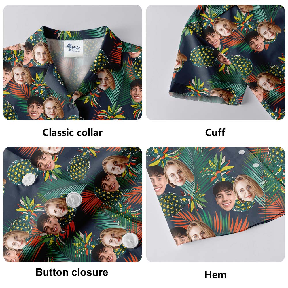 Custom Pineapple Hawaiian Shirt With Faces