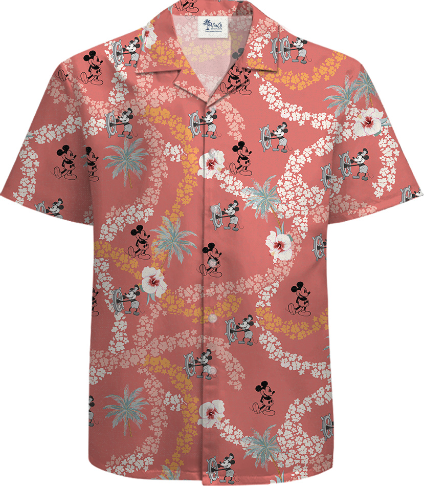 Pink Mickey 1928 Edition 100% Cotton Button Up Shirt for Men - variant image 1