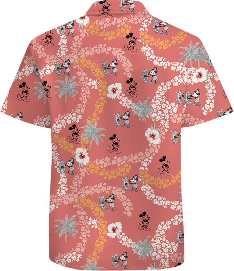 Pink Mickey 1928 Edition 100% Cotton Button Up Shirt for Men