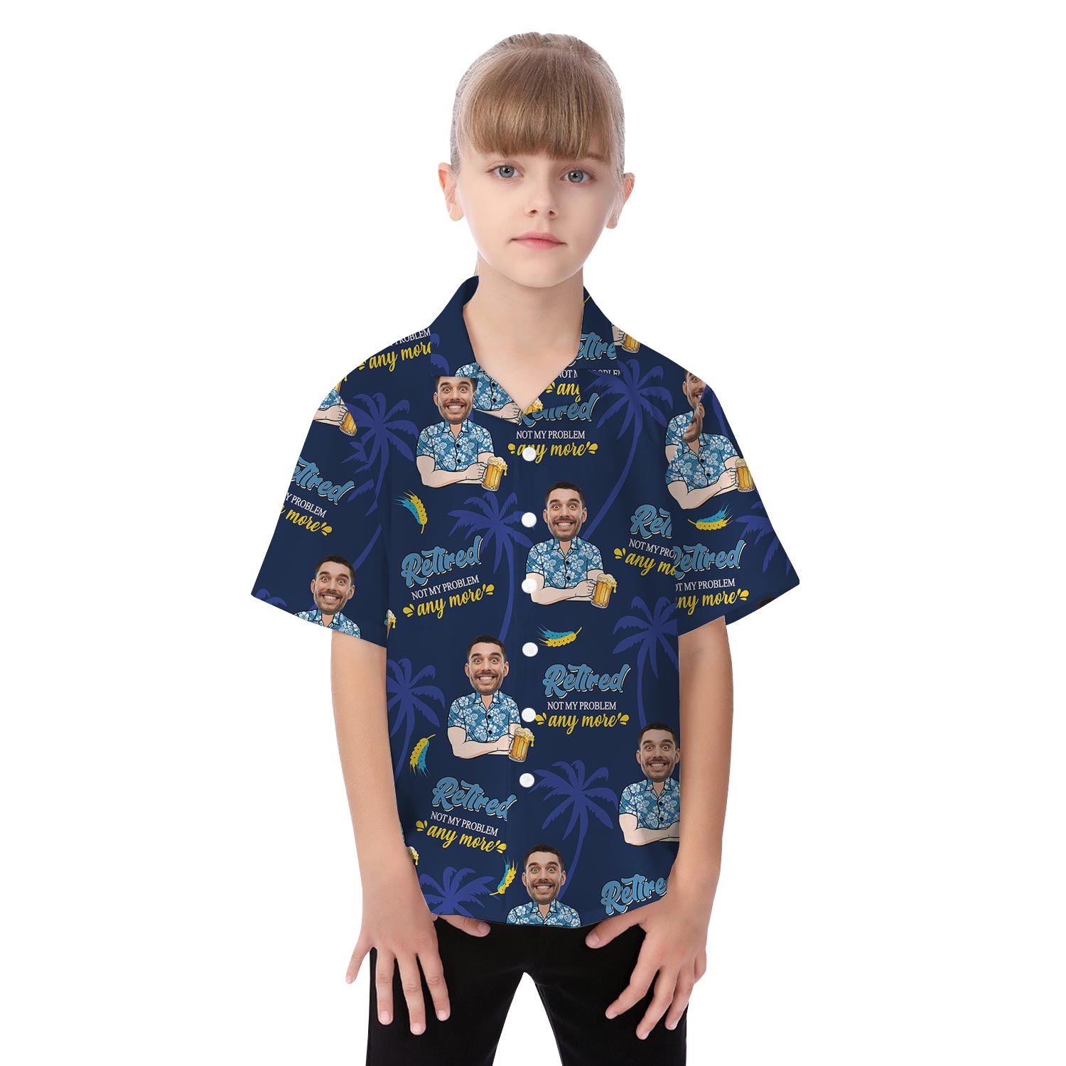 Retirement Personalized Matching Hawaiian Shirt And Dress For Family