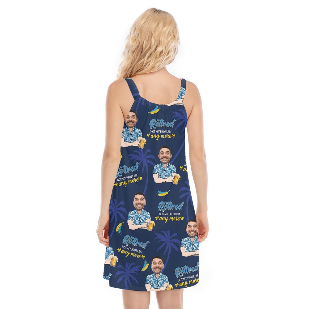 Custom Face Retirement Hawaiian Dress For Women