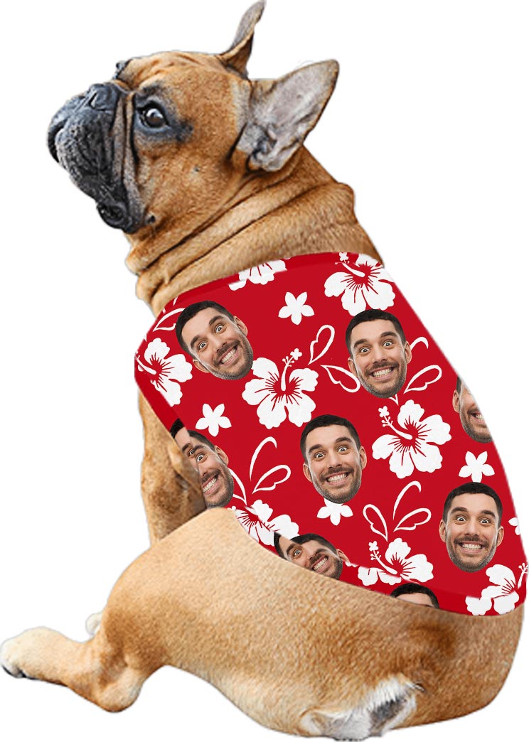Personalized Red Hibiscus Matching Hawaiian Outfits For Family With Face