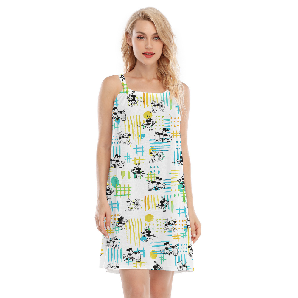 Steamboat Willie Movie Mickey Mouse Aloha Cami Dress - variant image 1