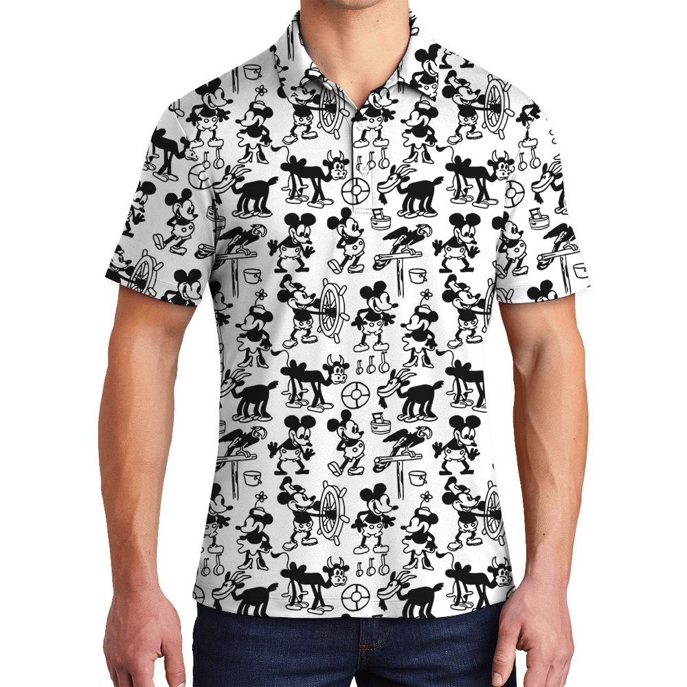 Steamboat Willie Movie 1928 Mickey Men's Polo Shirt - variant image 1