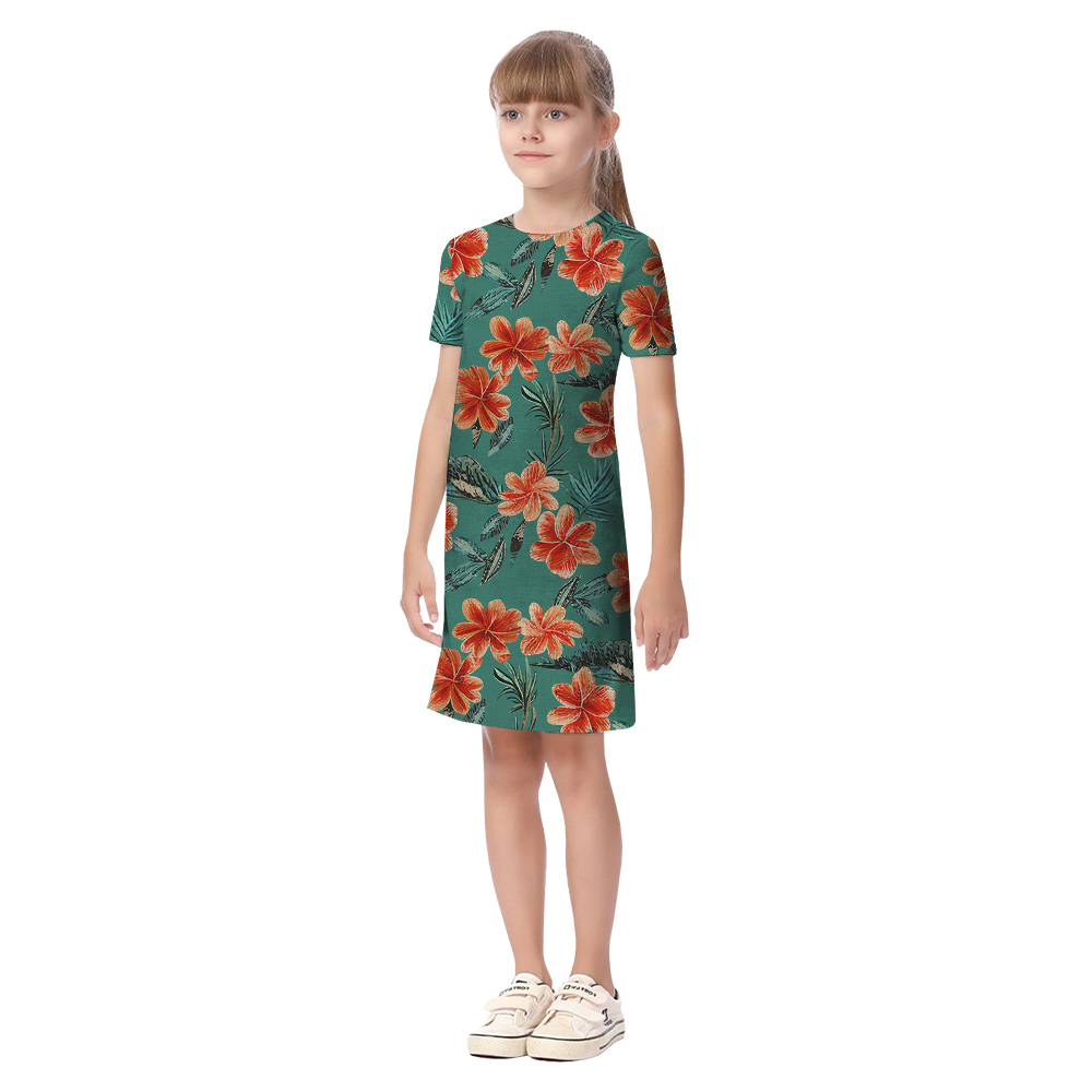 Hawaiian Vacation Matching Outfits for Family and Pet
