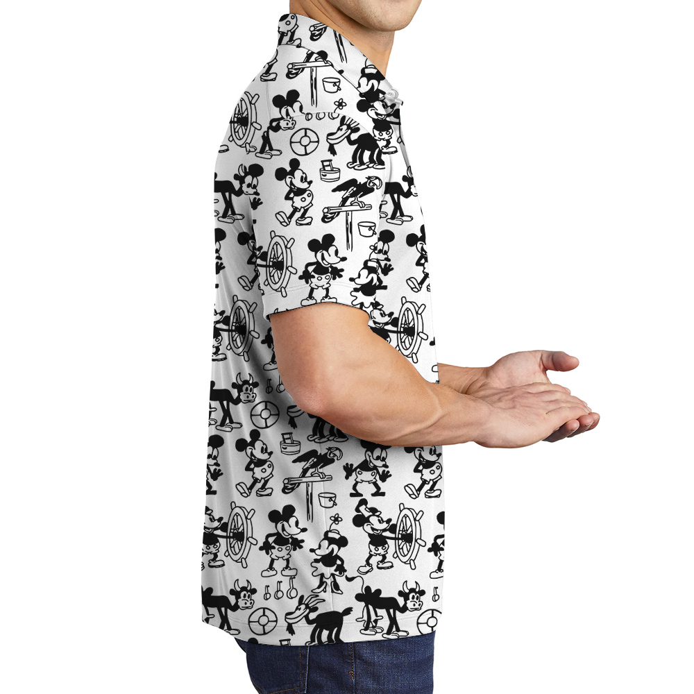 Steamboat Willie Movie 1928 Mickey Men's Polo Shirt