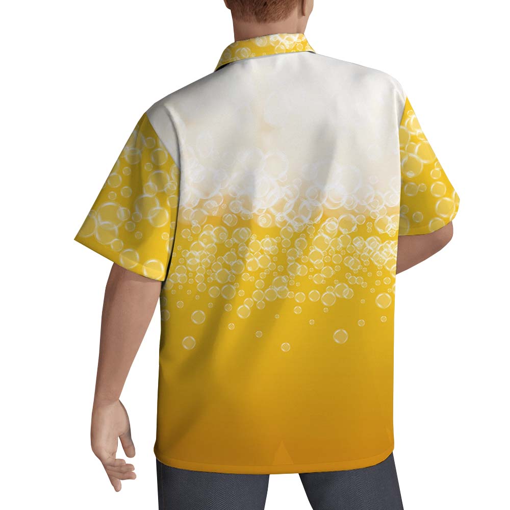 Custom Beer Men's Hawaiian Shirt With Faces