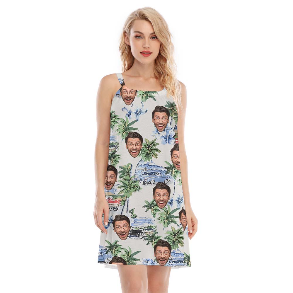Custom Beach Palm Cami Dress With More Faces - variant image 1