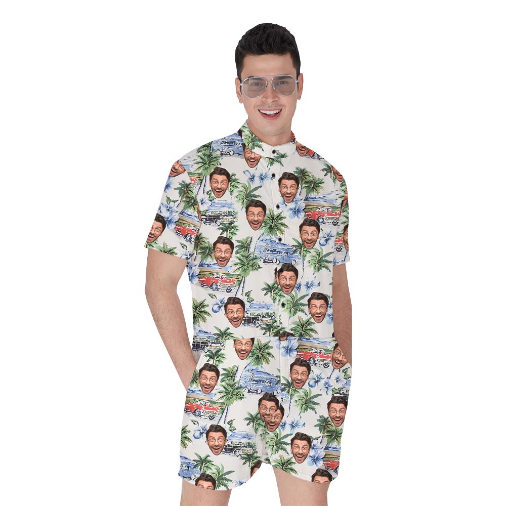 Custom Beach Male Romphim With Face On Them - variant image 1