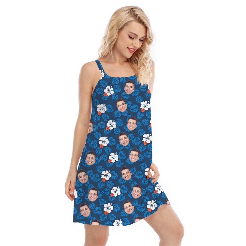 Women's Summer Hawaii Dress With Your Face