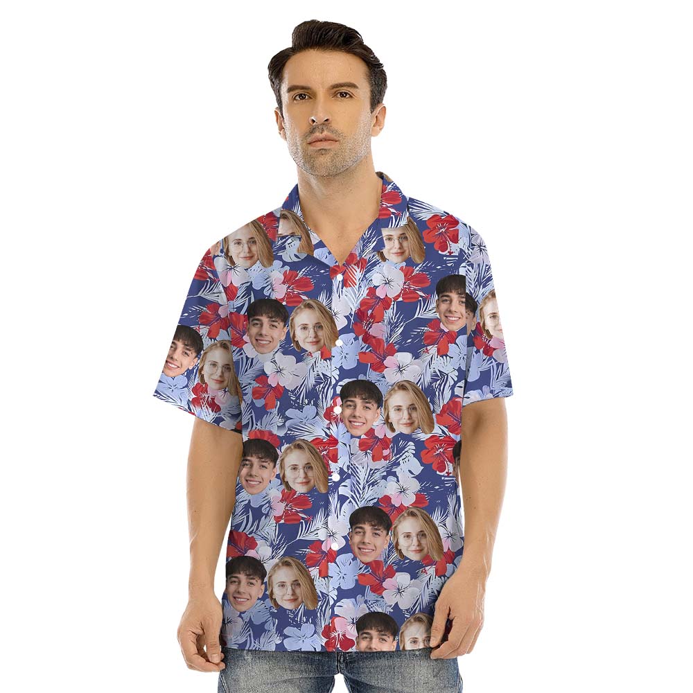 Custom Face Matching Family Hawaiian Shirt And Dress