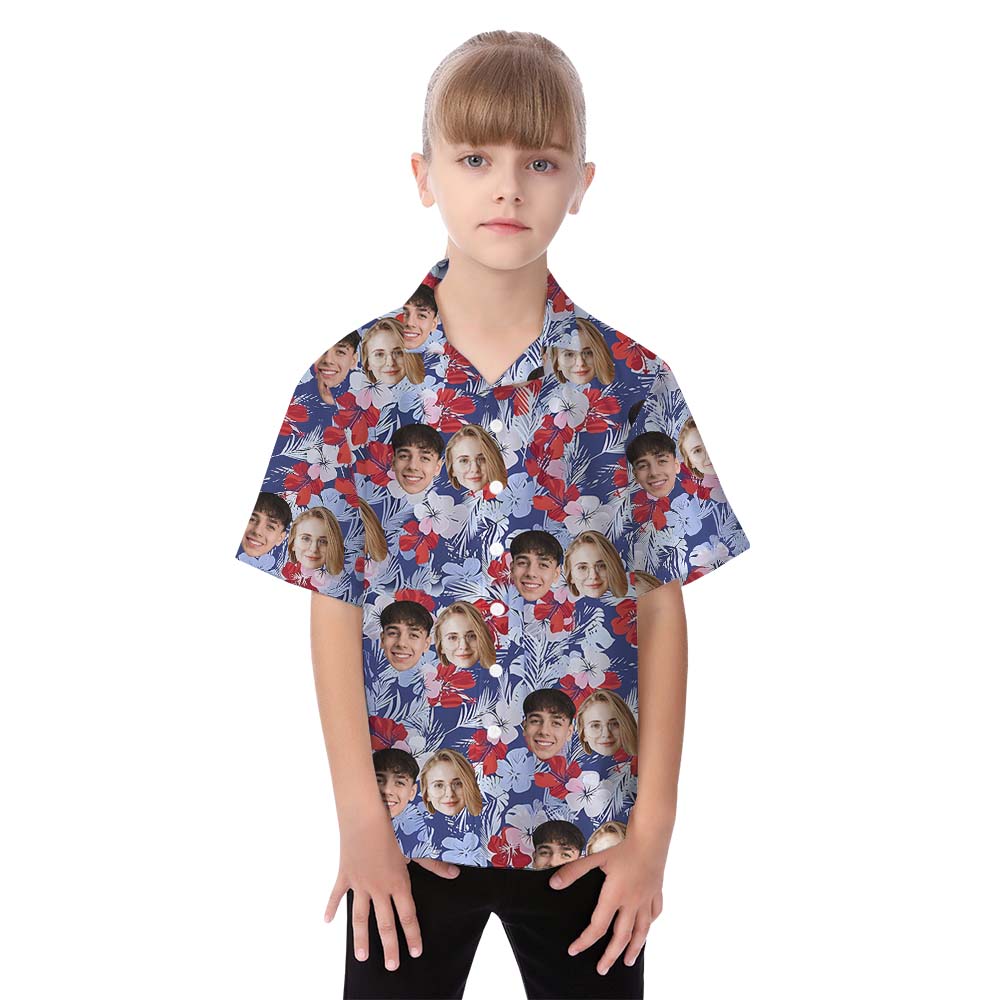 Custom Face Matching Family Hawaiian Shirt And Dress