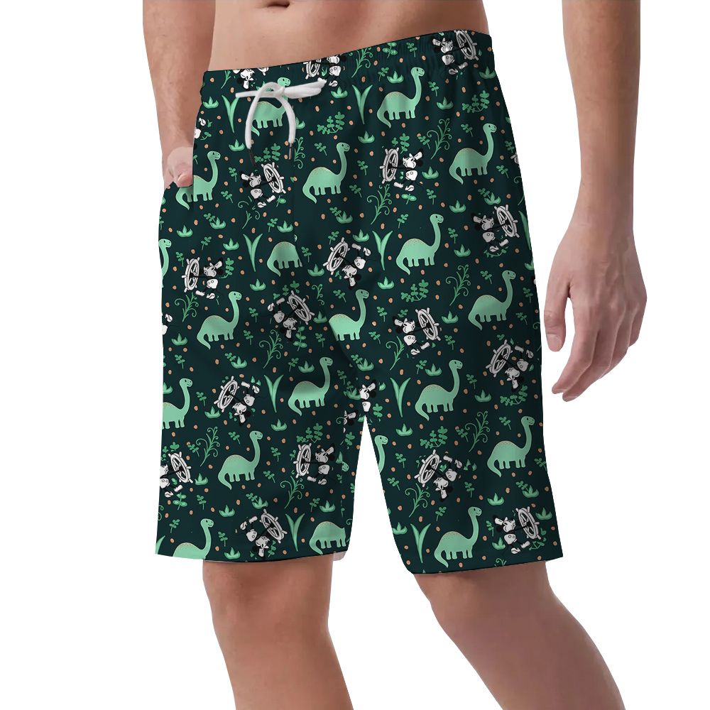 Mickey 1928 Edition Dinosaur Hawaiian Men Short