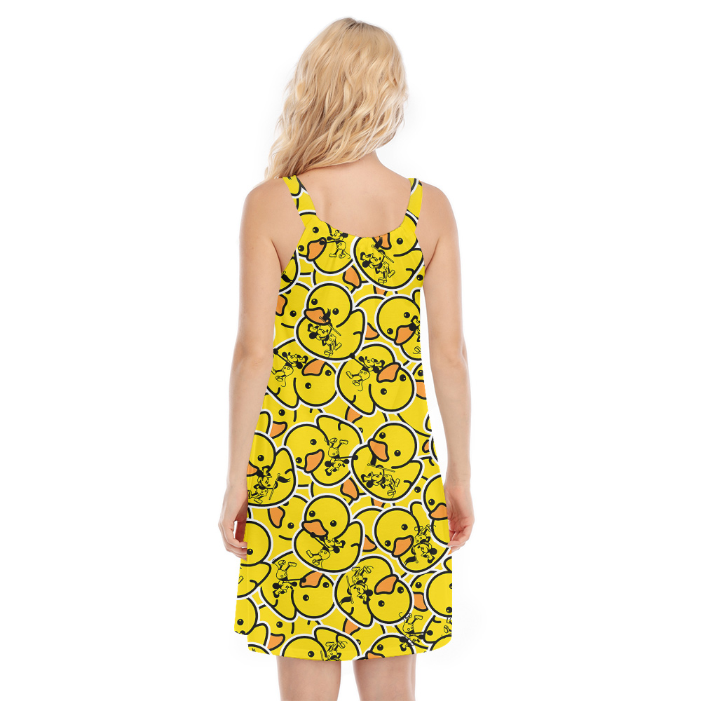 Mickey Mouse 1928 with Yellow Rubber Duck Aloha Cami Dress