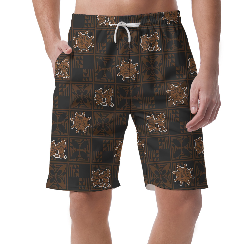 Vintage Brown Mickey Mouse 1928 Version Hawaiian Men Short - variant image 1