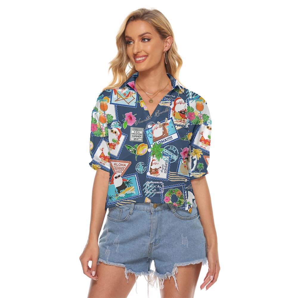 Aloha Summer Feelings Women's Cropped Shirt - variant image 1