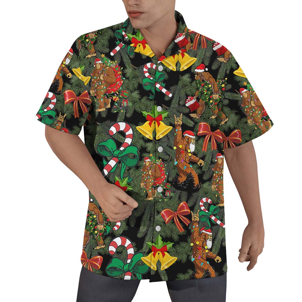 Bigfoot Christmas Icon Hawaiian Shirt For Men - variant image 1