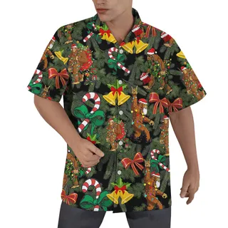 Bigfoot Christmas Icon Hawaiian Shirt For Men