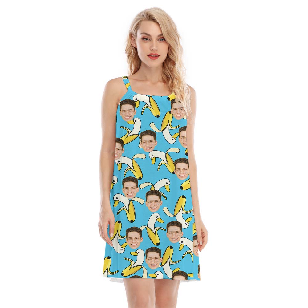 Hilarious Custom Photo Banana Women's Dress - variant image 1