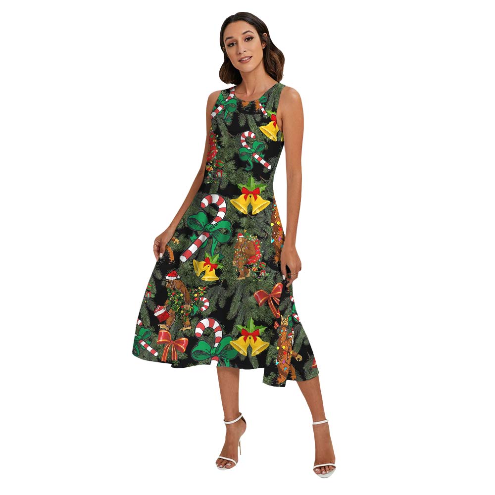 Christmas Matching Bigfoot Family Hawaiian Outfits