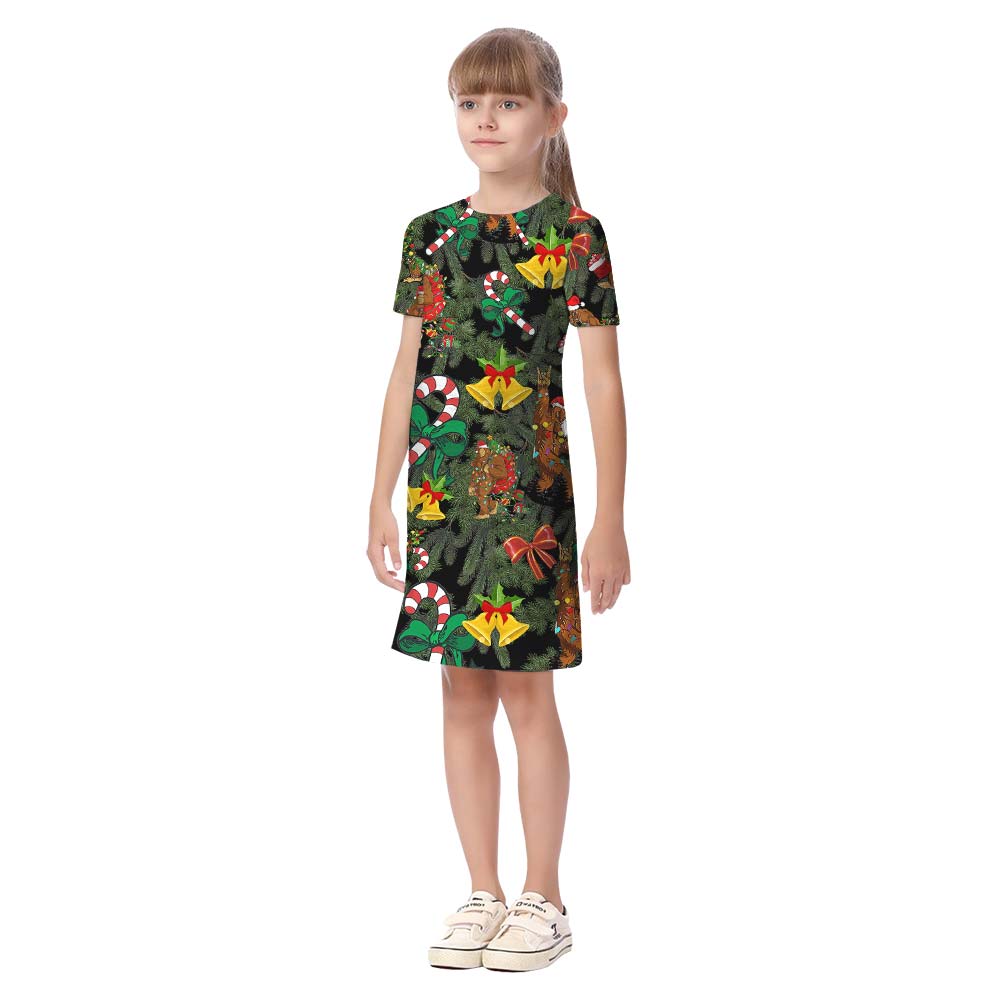 Christmas Matching Bigfoot Family Hawaiian Outfits