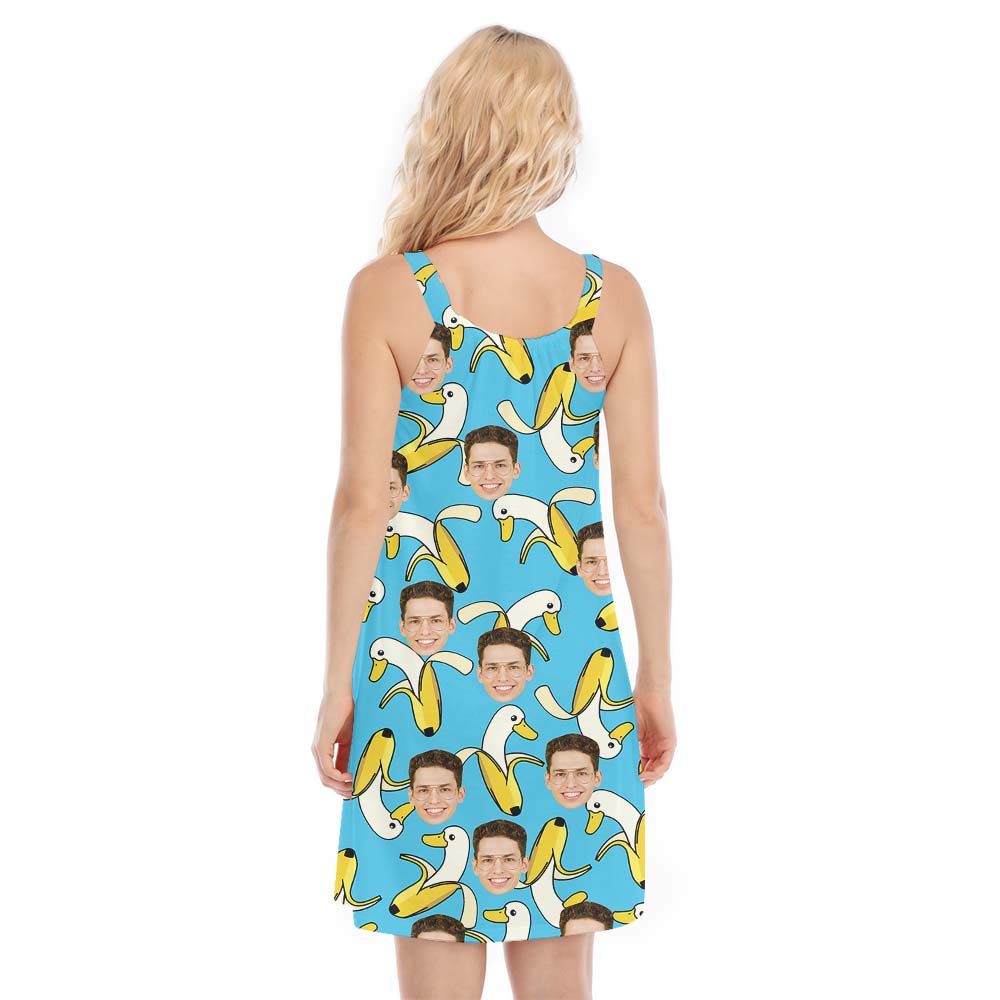 Hilarious Custom Photo Banana Women's Dress