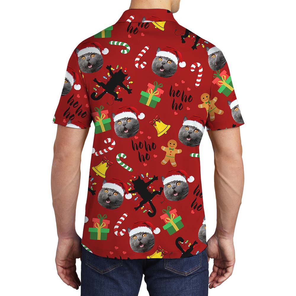 Christmas Personalized Men's Polo With Multiple Faces