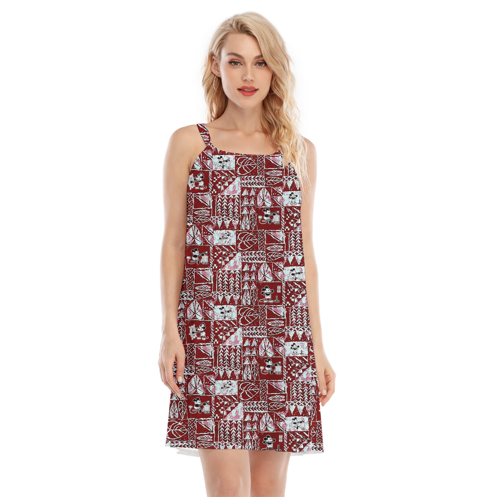 Vintage Mickey Steamboat Willie 1928 Tapa Vintage Aloha Dress - variant image 1