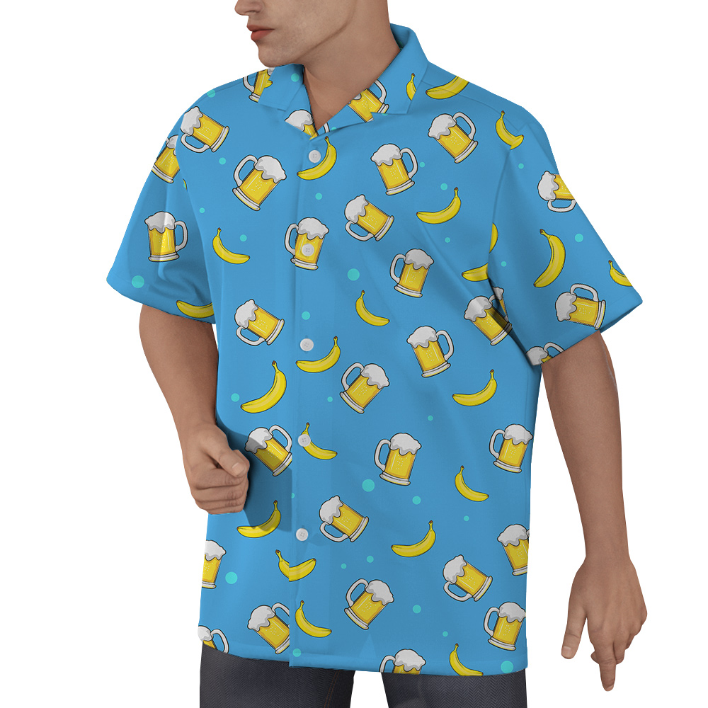 Funny Father’s Day Custom Blue Hawaiian Men Shirt