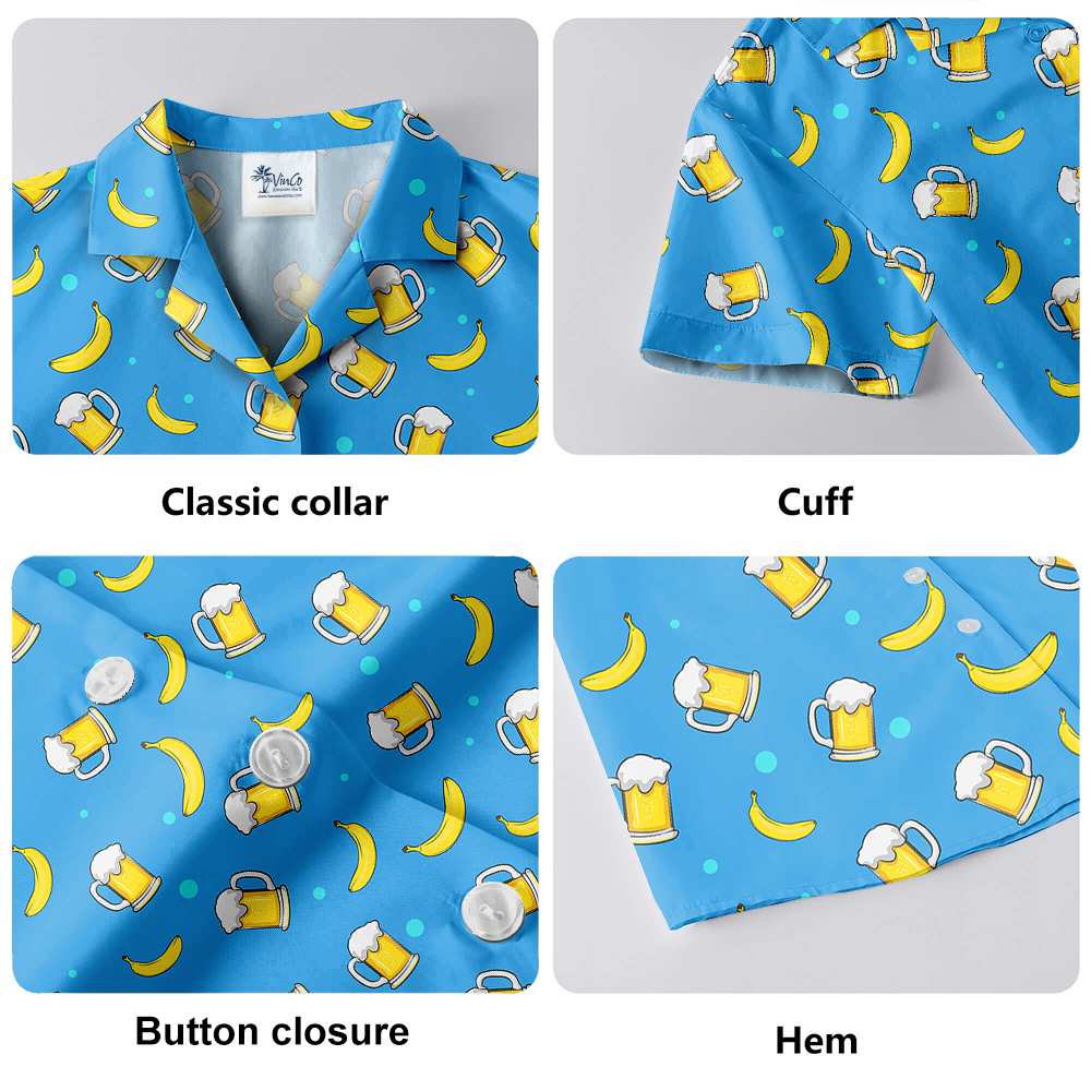 Funny Father’s Day Custom Blue Hawaiian Men Shirt