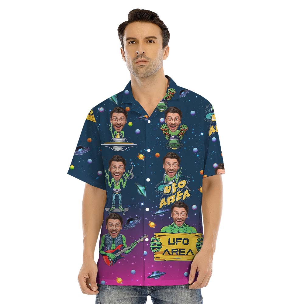 Alien UFO Matching Family Outfits With Face