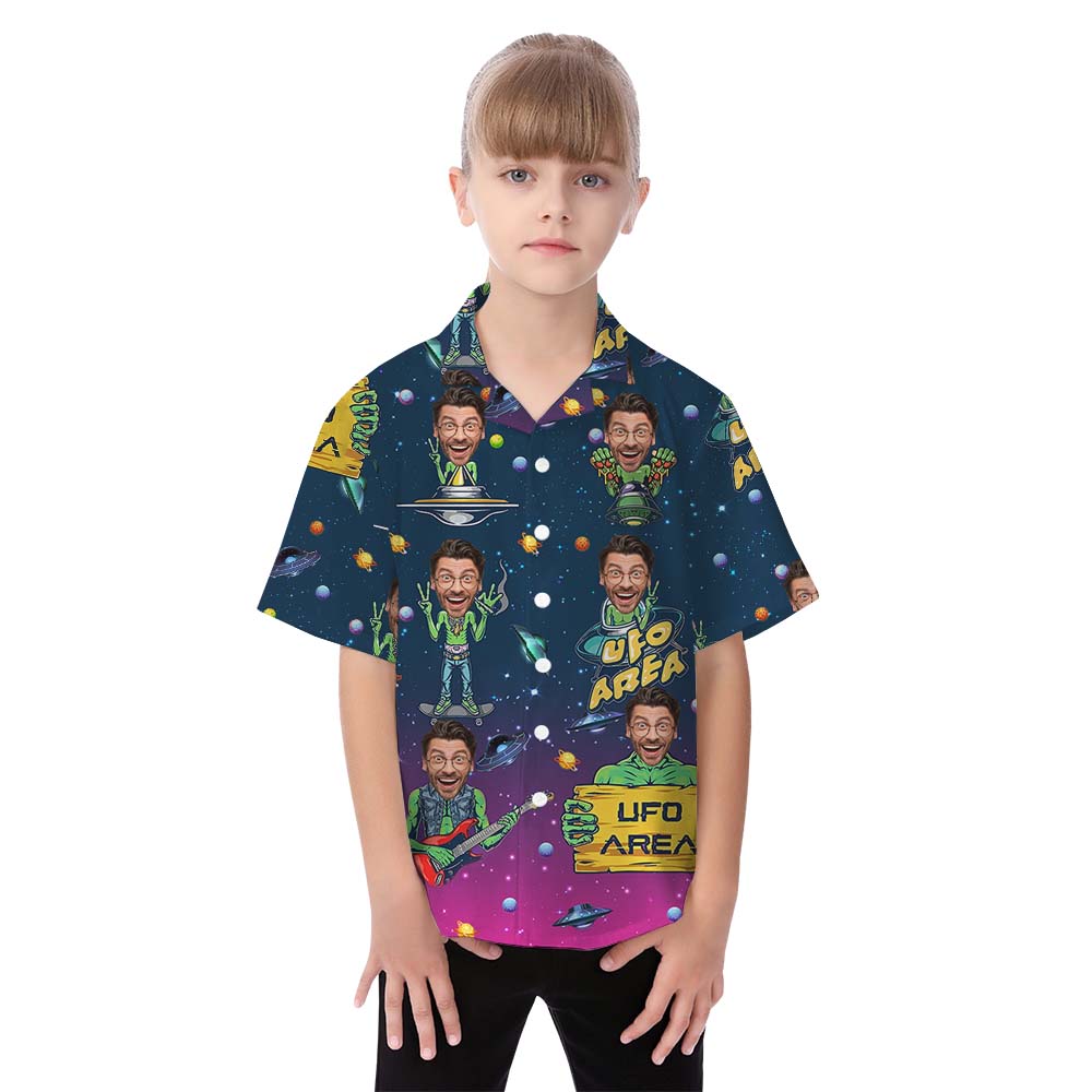 Alien UFO Matching Family Outfits With Face