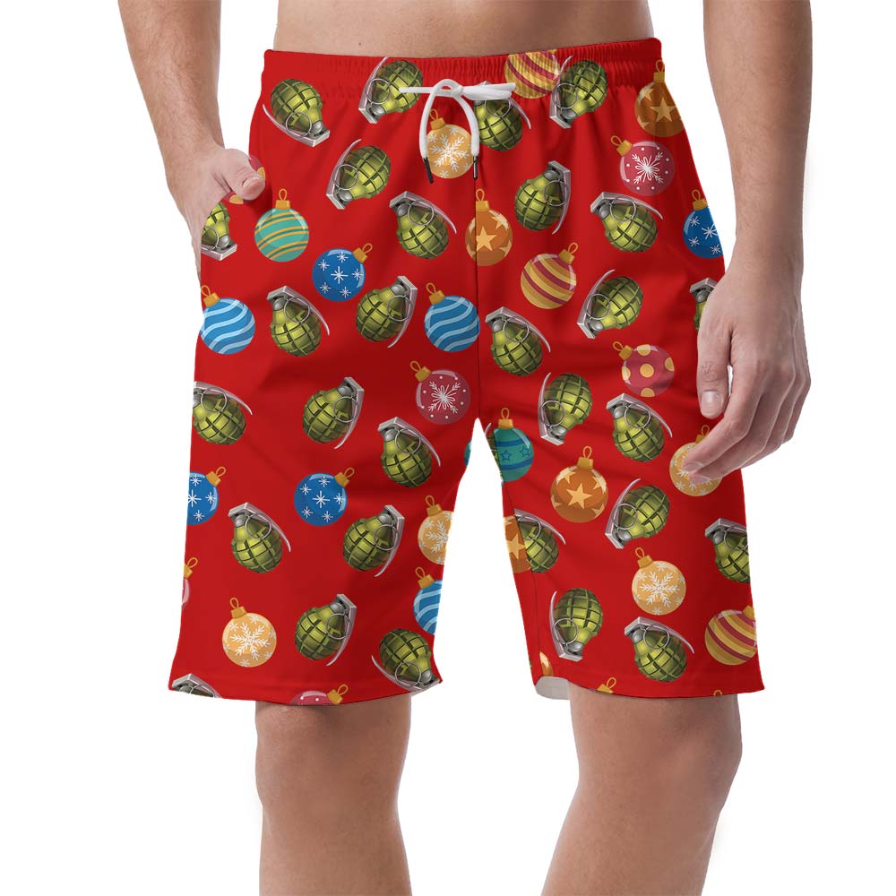 Christmas Hawaiian Men's Shorts Grenade Balls - variant image 1