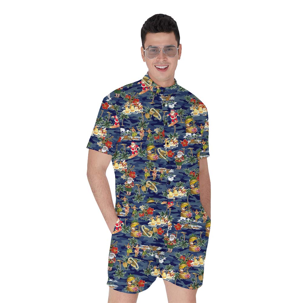 Aloha Men's Romper With Santa Claus Vacation - variant image 1